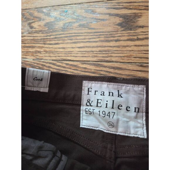 Frank & Eileen Everyday Cork Jeans in Chocolate, High-Rise, Straight Sz 26 - Picture 3 of 6